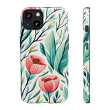 Pink Floral Tulips Phone Cases! New!!! Over 90 Phone Sizes To Choose From! Free Shipping!!!