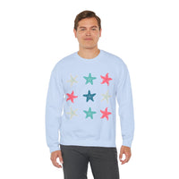 Starfish Medley Unisex Sweatshirt! Plus Sizes Available!