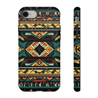 Black Aztec Tough Cases! Cellphone Cases! Multiple Sizes Available! Apple iPhone, Samsung Galaxy, and Google Pixel devices!