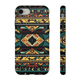 Black Aztec Tough Cases! Cellphone Cases! Multiple Sizes Available! Apple iPhone, Samsung Galaxy, and Google Pixel devices!