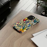 Blue and Yellow Floral Tulips Phone Cases! New!!! Over 40 Phone Sizes To Choose From! Free Shipping!!!