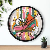 Boho Roller Derby Print Wall Clock! Perfect For Gifting! Free Shipping!!! 3 Colors Available!