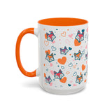 Coffee Mug - Fox Heart Medley Valentines Day Mug (11, 15oz)