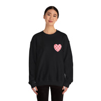 Valentines Day Pink Plaid Heart Basics Pocket Design Edition Unisex Sweatshirt! Retro! Free Shipping!!!