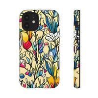 Blue and Yellow Floral Tulips Phone Cases! New!!! Over 40 Phone Sizes To Choose From! Free Shipping!!!