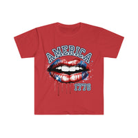 American Lip Drip 1776 Independence Day Unisex Graphic Tees!