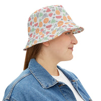 Fruit Medley Farmers Market Inspired Unisex Bucket Hat! Free Shipping! Made in The USA!