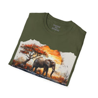 Elephant Golden Hour Unisex Graphic Tees! Summer Vibes! All New Heather Colors!!! Free Shipping!!!