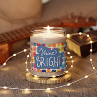 Shine Bright Watercolor Tiles Scented Soy Candle, 9oz! Free Shipping! 9 Scents! 60 Hour Burn Time!!!