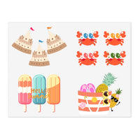 Summer Popsicles, Beach Tote, Crabs, Sand Castle Sheets! Free Shipping!