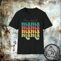 Thankful Mama Thanksgiving Fall Vibes Retro Unisex Graphic Tees!