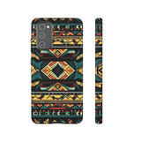 Black Aztec Tough Cases! Cellphone Cases! Multiple Sizes Available! Apple iPhone, Samsung Galaxy, and Google Pixel devices!