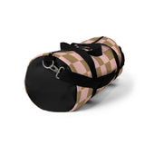 Pink Beige and Cream Plaid Duffel Bag! Free Shipping!!!