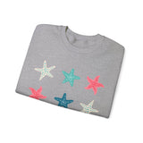 Starfish Medley Unisex Sweatshirt! Plus Sizes Available!