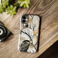 Neutral Autumn Leaves Fall Vibes Tough Phone Cases!