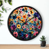 Boho Purple and Orange Ombre Print Wall Clock! Perfect For Gifting! Free Shipping!!! 3 Colors Available!