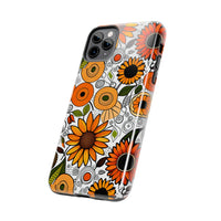 Sunflowers and Daisies Retro Fall Vibes Tough Phone Cases!