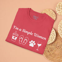 I'm a Simple Women Unisex Graphic Tees! Summer Vibes! All New Heather Colors!!! Free Shipping!!!