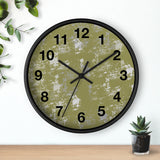 Boho Paint Washed Green Print Wall Clock! Perfect For Gifting! Free Shipping!!! 3 Colors Available!