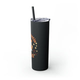 Boot Scootin Spooky Retro Ghost Printed Skinny Tumbler with Straw, 20oz! Multiple Colors! Halloween!