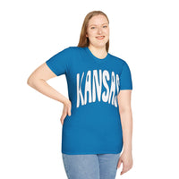 Kansas Groovy Unisex Graphic Tees! Summer Vibes! All New Heather Colors!!! Free Shipping!!!