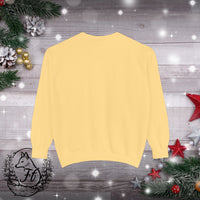 Snowflake Pocket Embroidered Comfort Colors Unisex Garment-Dyed Sweatshirt! All New Colors! Free Shipping!