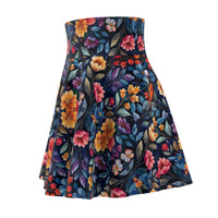 Boho Watercolor Florals Women's Skater Skirt! Free Shipping!