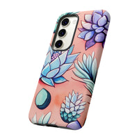 Pastel Pink and Purple Little Succulent Plants Phone Cases! New!!! Over 40 Phone Sizes To Choose From! Free Shipping!!!