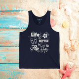 Life is Better In Flip Flops Unisex Jersey Tank! Summer Vibes! Free Shipping!