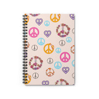 Boho Pastel Peace Sign Medley Journal! Free Shipping! Great for Gifting!