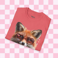 Retro Fox Sunglasses Valentines Day T-Shirt! Valentines Day! Spring Vibes! Graphic Tees!