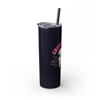 Creep It Real Roller Skating Skinny Tumbler with Straw, 20oz! Multiple Colors! Halloween!