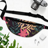 Tropical Purple Floral Unisex Fanny Pack! Free Shipping! One Size Fits Most!