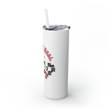 Creep It Real Roller Skating Skinny Tumbler with Straw, 20oz! Multiple Colors! Halloween!