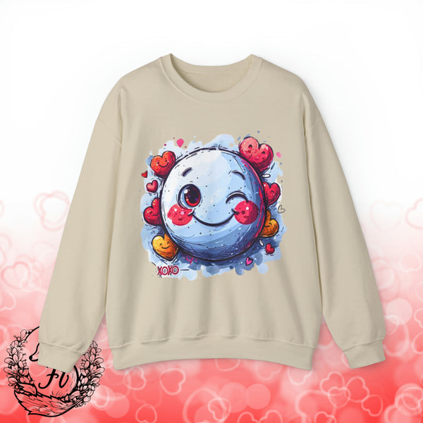Valentines Day XoXo Heart Smiley Unisex Sweatshirt! Plus Sizes Available!