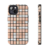 Pastel Pink Checkerboard Tough Phone Cases, Case-Mate!