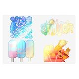 Summer Popsicles, Beach Tote, Pineapple Sticker Sheets! Free Shipping!