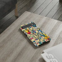 Blue and Yellow Floral Tulips Phone Cases! New!!! Over 40 Phone Sizes To Choose From! Free Shipping!!!