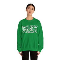 1 Cozy Season Christmas Edition Unisex Heavy Blend Crewneck Sweatshirt! Winter Vibes!