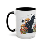 Mug - Fox Silhouette Mushroom Giftable Accent Coffee Mug (11, 15oz)