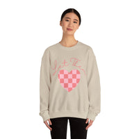 Valentines Day Let Them Plaid Heart Edition Unisex Sweatshirt! Retro! Free Shipping!!!