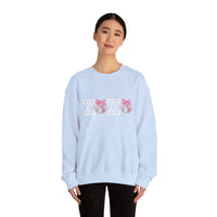 Valentines Day Sweatshirt Xoxo Disco Coquette/Back Printed