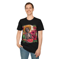 Watermelon Skeleton Unisex Graphic Tees! Summer Vibes! All New Heather Colors!!! Free Shipping!!!