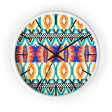 Aztec Print Mint and Orange Wall Clock! Perfect For Gifting! Free Shipping!!! 3 Colors Available!