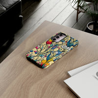 Blue and Yellow Floral Tulips Phone Cases! New!!! Over 40 Phone Sizes To Choose From! Free Shipping!!!