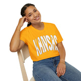 Kansas Groovy Unisex Graphic Tees! Summer Vibes! All New Heather Colors!!! Free Shipping!!!