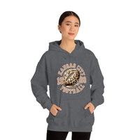 Kansas City Football Leopard Print Football Unisex Heavy Blend Hooded Sweatshirt! Football Season!