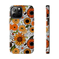 Sunflowers and Daisies Retro Fall Vibes Tough Phone Cases!