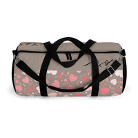 Grey and Cream XoXo Hearts Duffel Bag! Free Shipping!!!