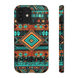 Turquoise Aztec Tough Cases! Cellphone Cases! Multiple Sizes Available! Apple iPhone, Samsung Galaxy, and Google Pixel devices!